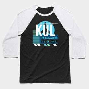 Kuala Lumpur (KUL) Airport Code Baggage Tag Baseball T-Shirt